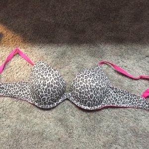 Pink cheetah bra