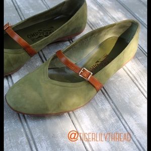 Vintage Salvatore Ferragamo Verbena Flats