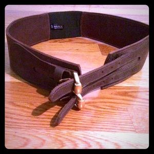 Anthropologie dark brown waist belt size small