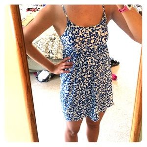 Forever 21 blue and white dotted sundress