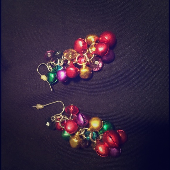 Festive Mini Bell Earrings - Picture 1 of 2