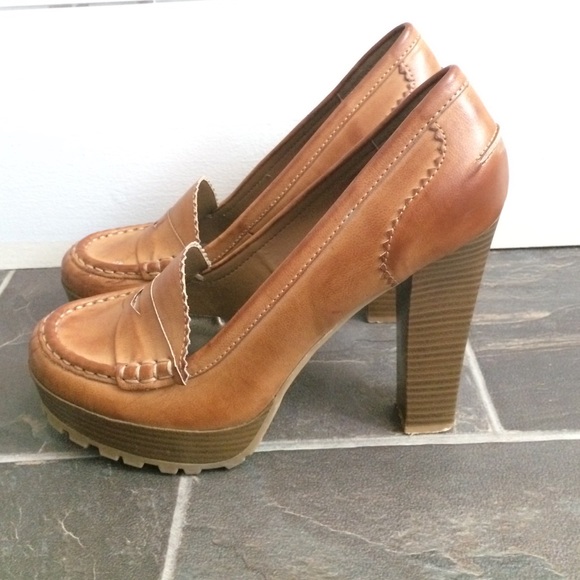 MIA Leather Loafer Heels