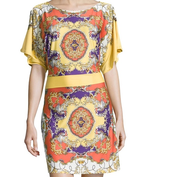 BCBG Maxazria Spring Dolman-Sleeve Kimono Dress