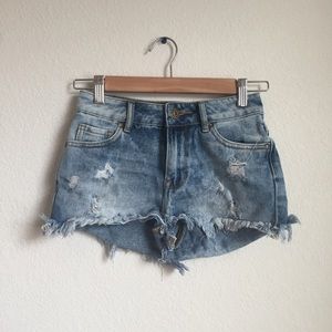 High waisted shorts