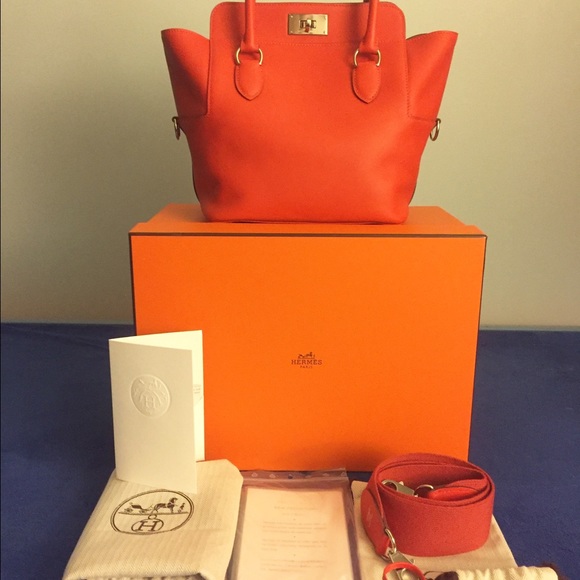 Sold-Authentic brand new hermes toolbox capucine 20cm - Picture 2 of 4