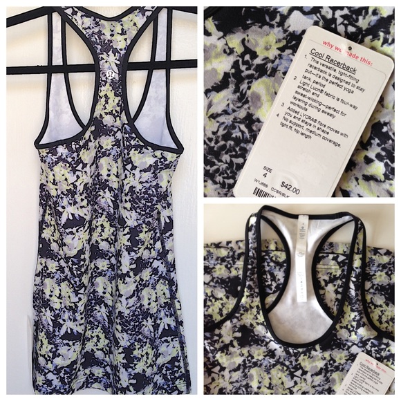lululemon athletica Tops - ⬇️🎉nwt lululemon cool racerback floral rare print