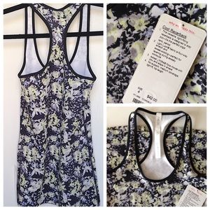 ⬇️🎉nwt lululemon cool racerback floral rare print