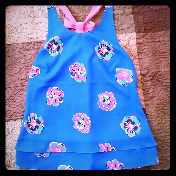 NWT Lilly Pulitzer Maris Top Royce Blue Medium $98