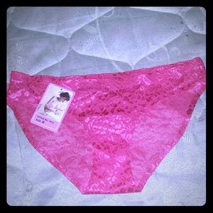 NWT pink lace panty