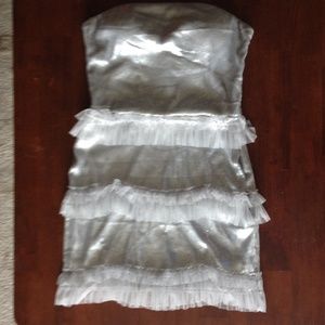 🎉RAMPAGE SILVER MATTE SEQUIN DRESS👠SIZE M