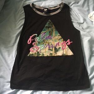 Sleeveless Palm Springs shirt