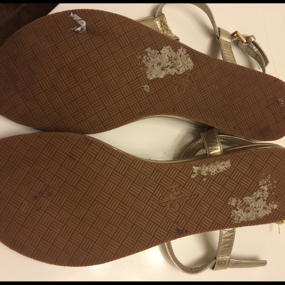 Cole Haan Shoes - Cole Haan gold metallic thong sandal Cole Haan Shoes - Cole Haan gold metallic thong sandal