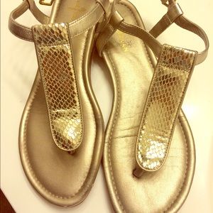 Cole Haan Shoes - Cole Haan gold metallic thong sandal Cole Haan Shoes - Cole Haan gold metallic thong sandal