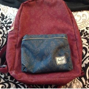 Used Herschel Maroon Backpack
