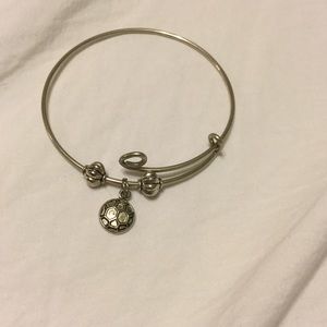 Homemade Soccer bracelet look a like Alex and Ani