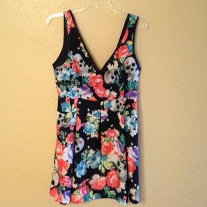 Flower and skull dress