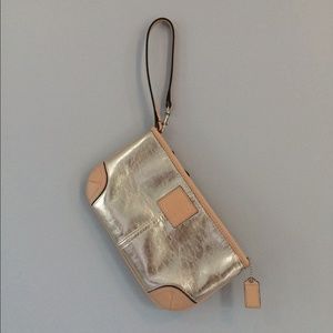 Coach Metallic Wristlet