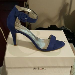 Blue high  heels