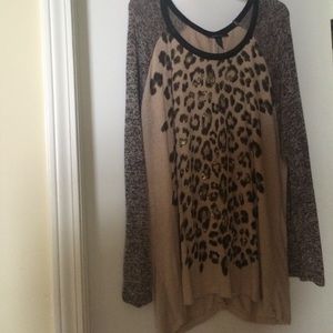 Animal print sweater