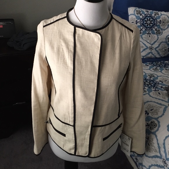 Zara Basic piped jacket. - Picture 2 of 3