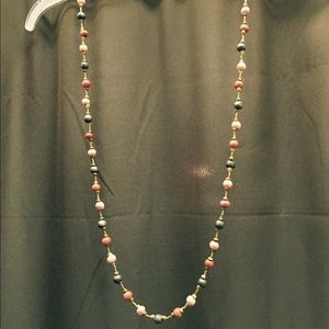 Haitian made clay necklace