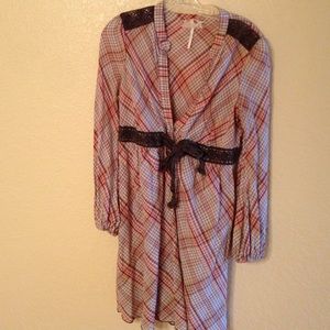 Unique hand made plaid dress