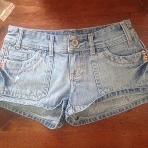 Blue jean shorts