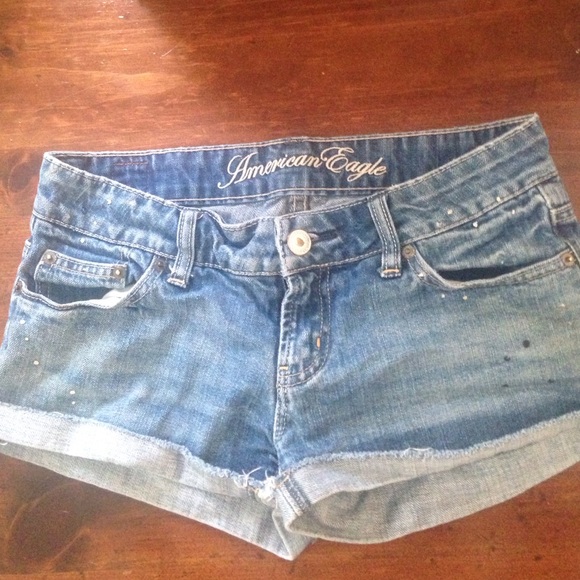 Blue jean shorts