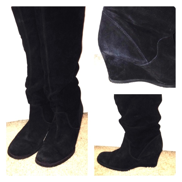 ✨TALL BLACK KNEE HIGH BOOTS WITH 2IN. HEEL✨