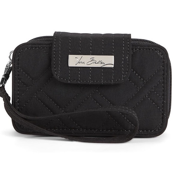 NWOT Vera Bradley Black Smartphone Wristlet 2.0