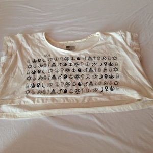 Symbol crop top