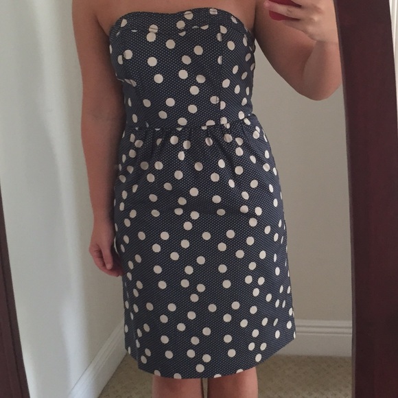 THE LIMITED Strapless Navy/Nude Dress Size 4