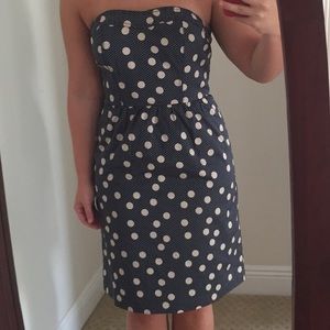 THE LIMITED Strapless Navy/Nude Dress Size 4