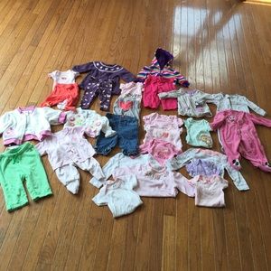 Baby girl clothes size NB and 0-3 months