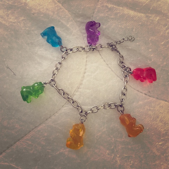 Gummy bear charm bracelet