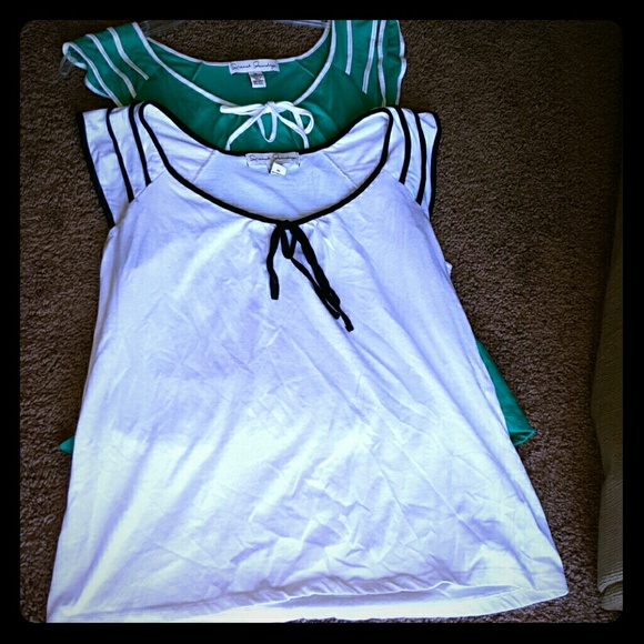 2 Flutter Sleeve Tops