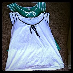 2 Flutter Sleeve Tops