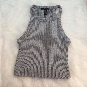 Grey crop top
