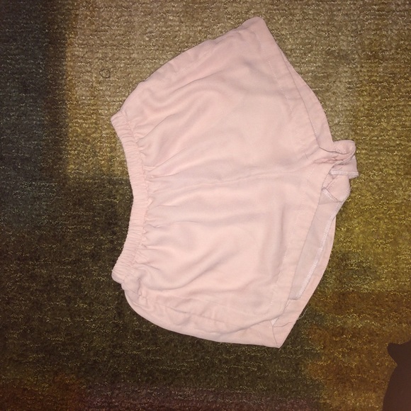 Pink silky Brandy Melville shorts
