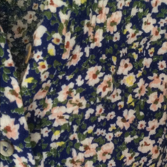 Francesca's Blue Floral Romper - Picture 2 of 2