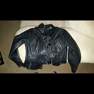 Girls sizes 7/8 Leather jacket
