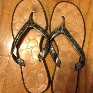 Coach flip flops