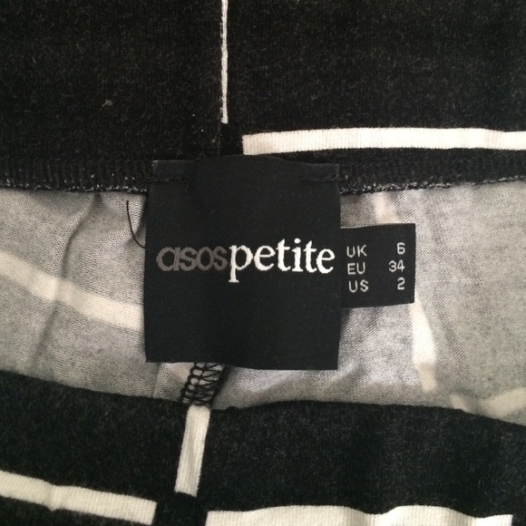 SOLD ASOS Jersey High Waisted Grid Trousers - Picture 4 of 4