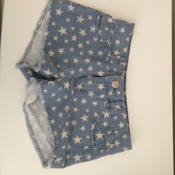 Blue and white star shorts