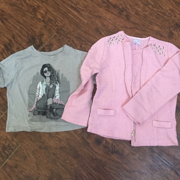Girls shirt and coat to match