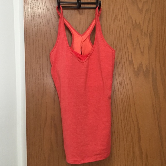 **NO TRADES** Lucy workout tank in orange size M.