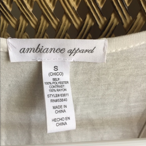 Pretty off white top with confetti colors.... - Picture 4 of 4