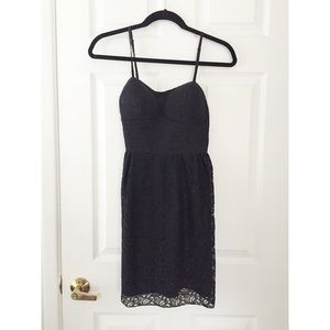 black lace dress