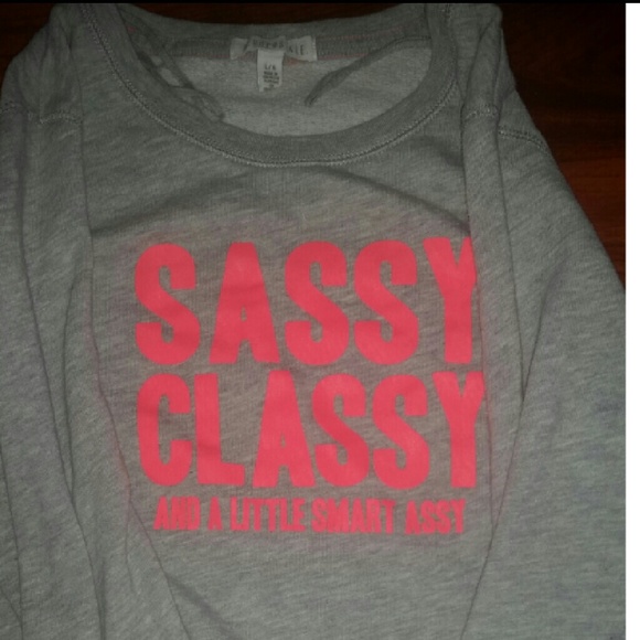 Reserved -- Coral and Gray Aeropostale sweater