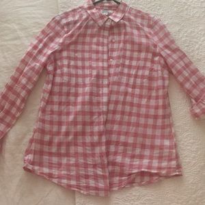Old Navy plaid button up long sleeve